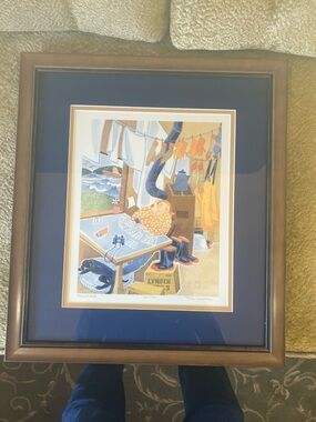 * RIE MUNOZ - SOLITAIRE 
Signed Dated Numbered Matted and Framed * Fine Art!